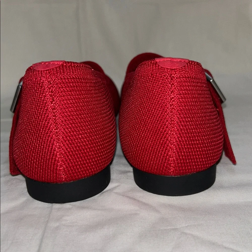 Vivaia Pointed Toe Mary Jane (Maria) Flats Ruby Red Size US 8.5 NWOT - Picture 2 of 5